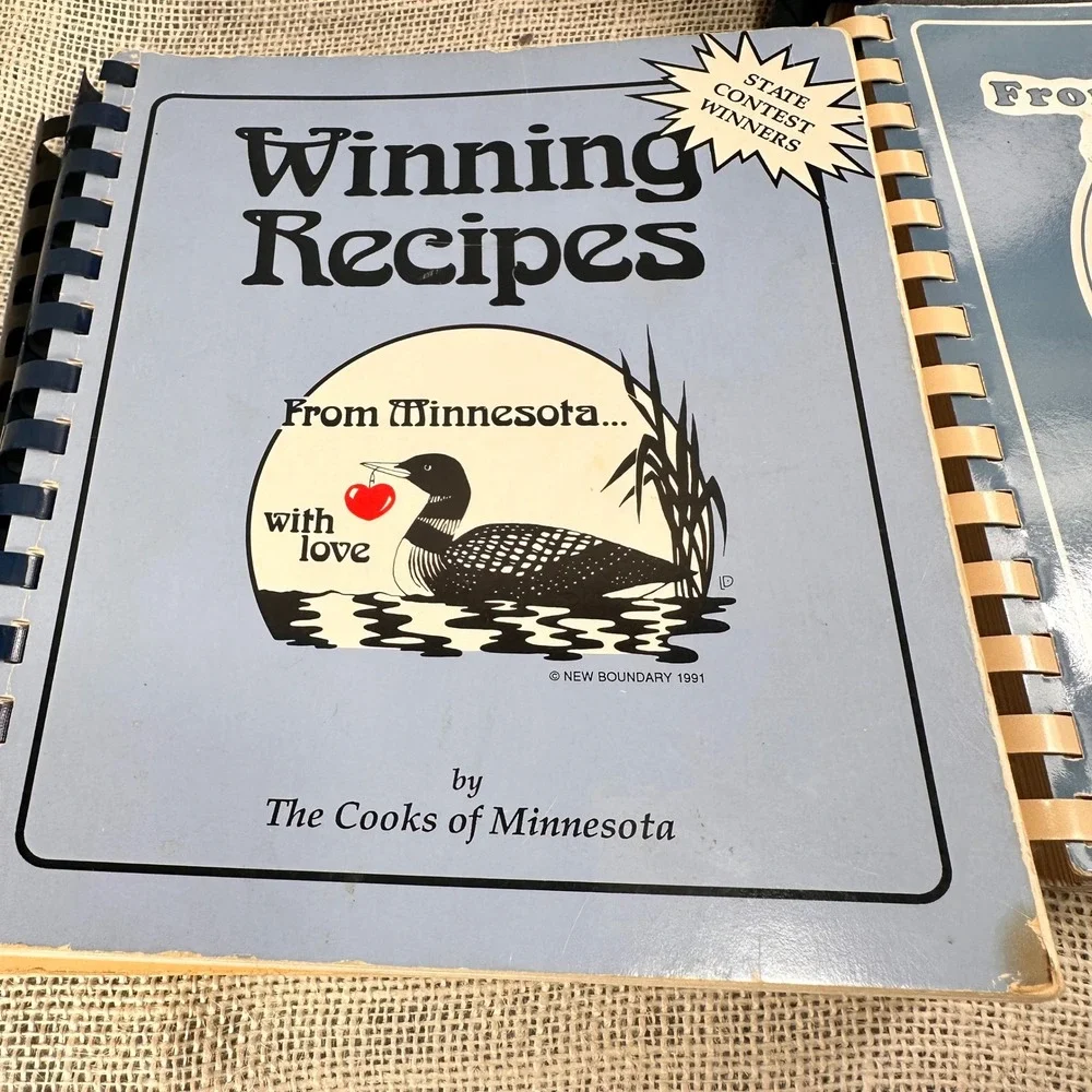 Vintage Minnesota Cookbook Lot of 4 Winning Recipes St Marks Sampler 1980s 1990s